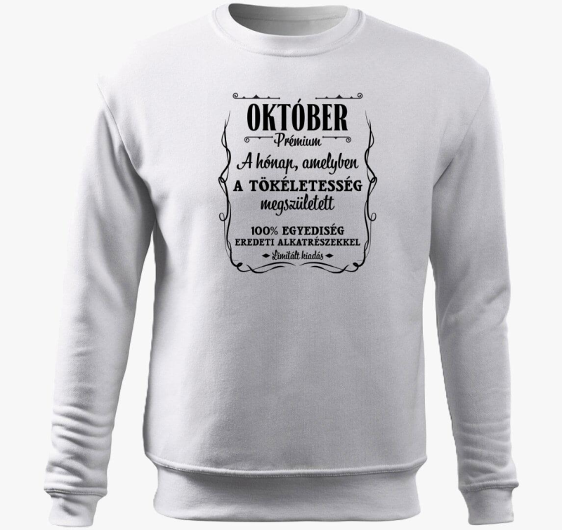 Október a hónap amelyben a tökéletesség megszületett belebújós pulóver