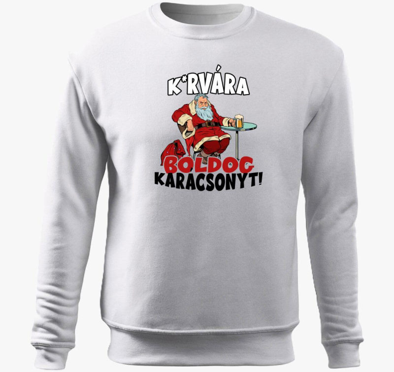 K*rvára boldog karácsonyt belebújós pulóver