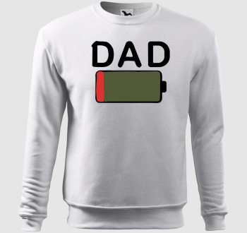 Dad low battery belebújós pulóver