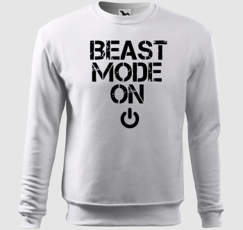 Beast mode on feliratú belebújós pulóver