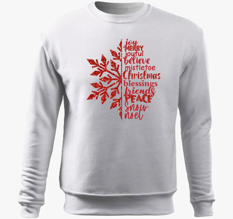 Xmas snowflake belebújós pulóver