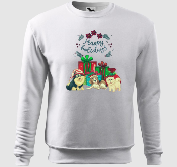 Télapó Kutyusok - Happy Holidays belebújós pulóver