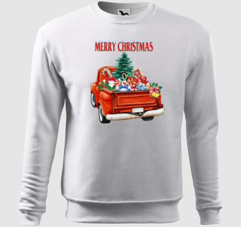 Retró karácsonyi furgon belebújós pulóver