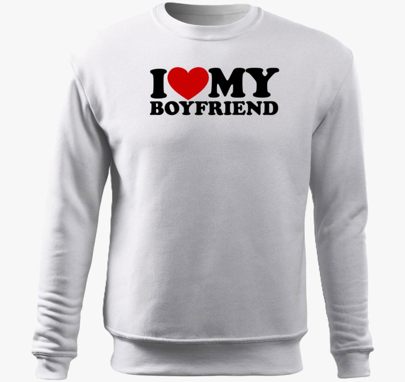 I love my boyfriend belebújós pulóver