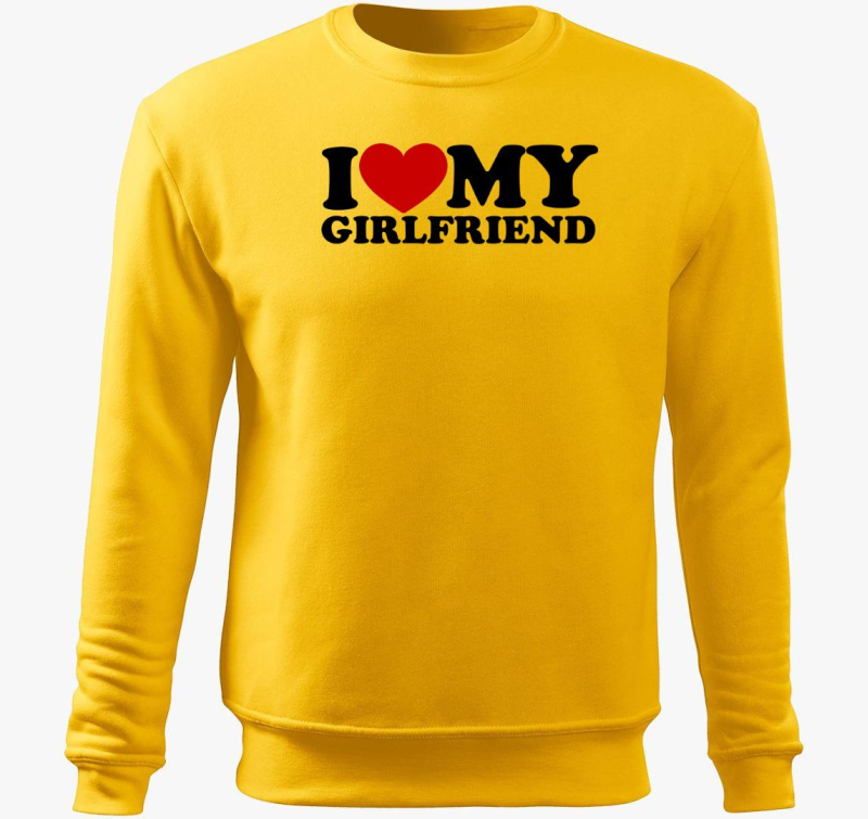 I love my girlfriend belebújós pulóver