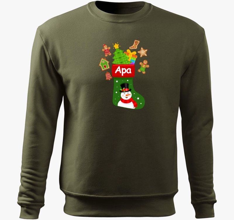 Apa karácsonyi zokni belebújós pulóver