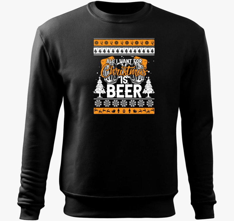 Karácsonyra csak sört kérek belebújós pulóver