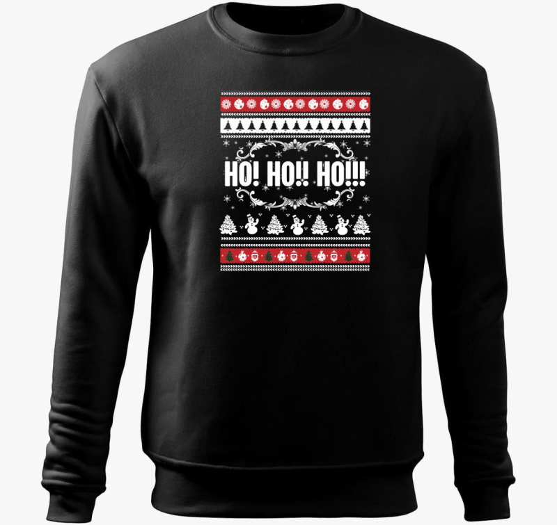 Ho ho ho karácsonyi mintás belebújós pulóver