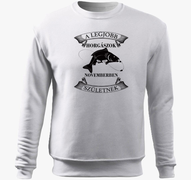 A legjobb horgászok novemberben születnek belebújós pulóver