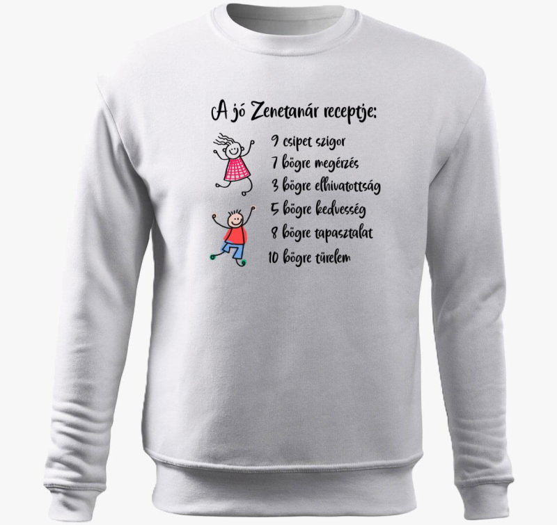 Zenetanár belebújós pulóver