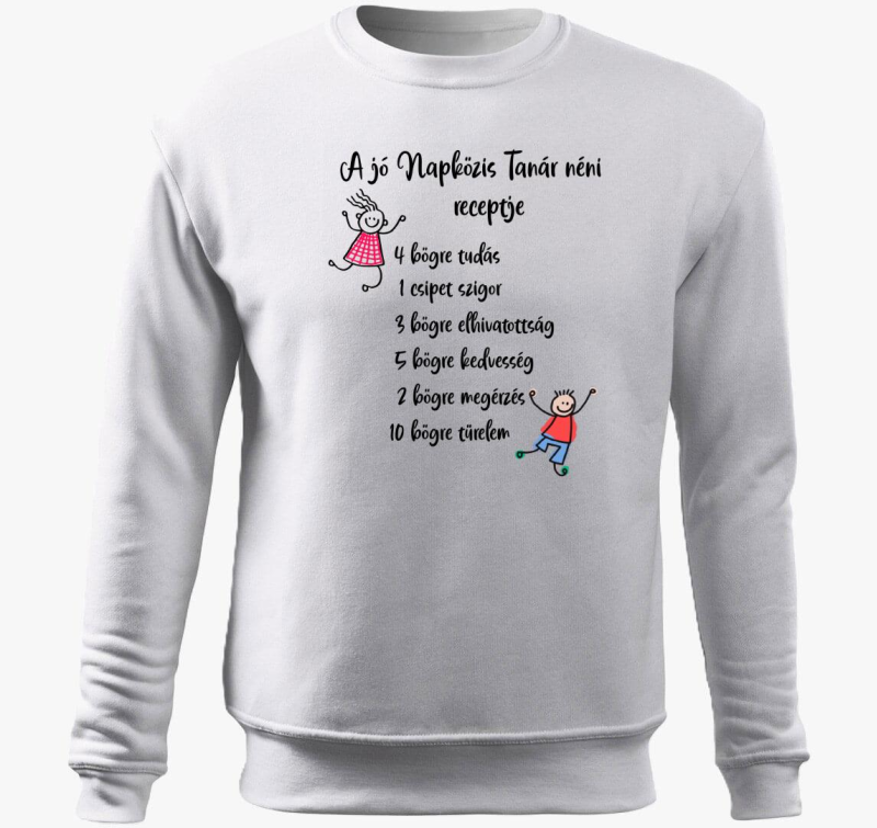 Napközis Tanár néni belebújós pulóver