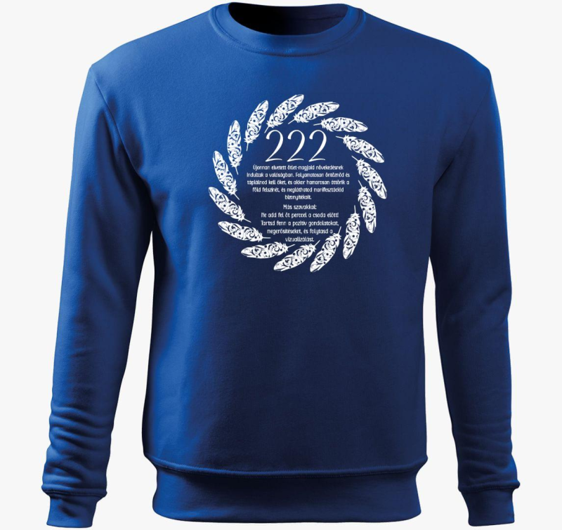 222 angyali szám belebújós pulóver