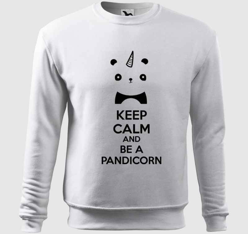 Keep calm and be a pandicorn belebújós pulóver