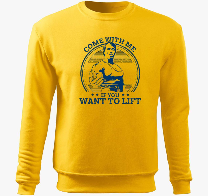 Edző belebújós pulóver Schwarzeneggerel