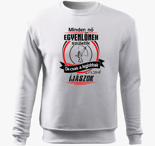 Női íjász belebújós pulóver ...