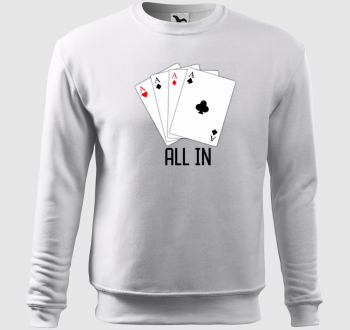 Póker, kártyamintás belebújós pulóver