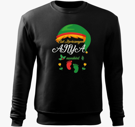 Karácsonyi anya manós belebújó...