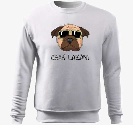 Laza kutya belebújós pulóver...