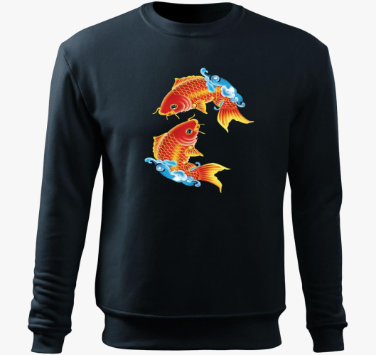 Koi halas belebújós pulóver