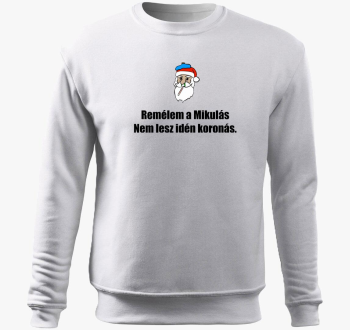 Koronás Mikulás belebújós pulóver