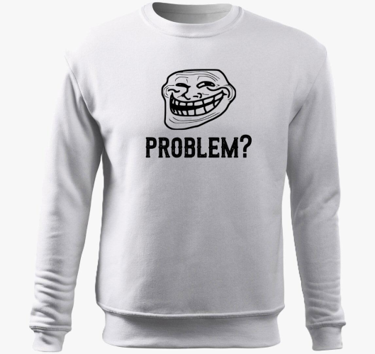 Troll Face belebújós pulóver...