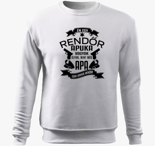 Rendőr apuka belebújós pulóver...