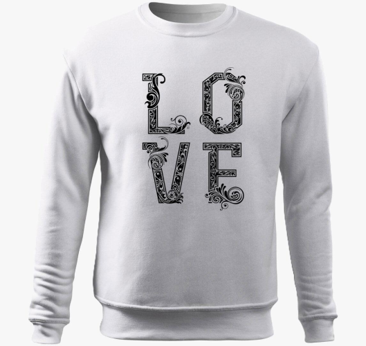 Szerelem feliratú belebújós pu...