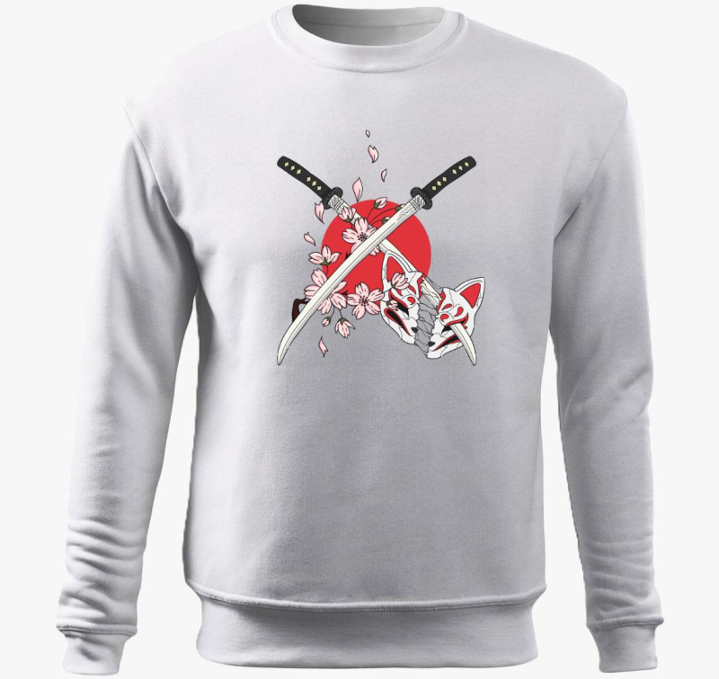 Japán kitsune maszkos belebújós pulóver