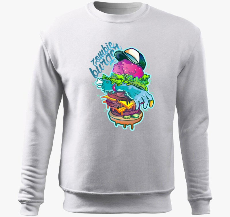 Zombi burger belebújós pulóver