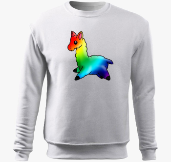 Szivárványos Láma belebújós pulóver