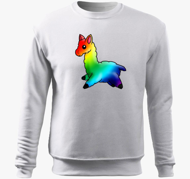 Szivárványos Láma belebújós pulóver