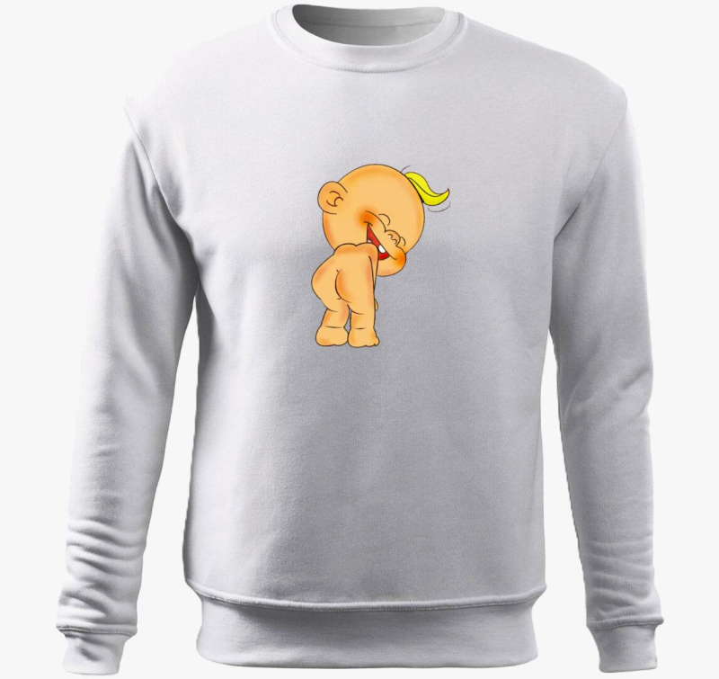 Mókás babát várok belebújós pulóver