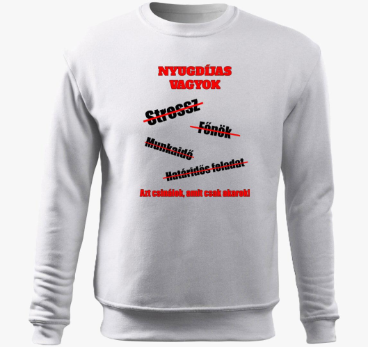 Nyugdíjas belebújós pulóver...