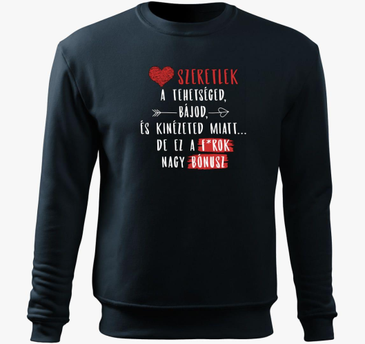 Szeretlek belebújós pulóver fé...