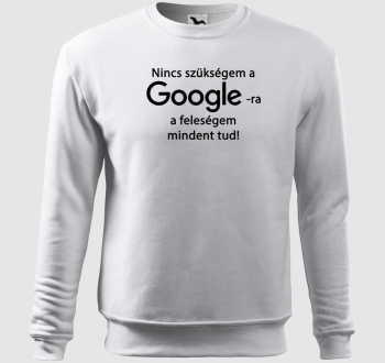 Google vs feleségem belebújós pulóver