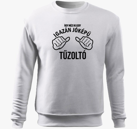 Jóképű tűzoltó belebújós pulóv...