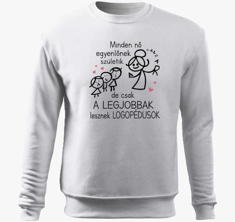 Logopédus belebújós pulóver hölgyeknek
