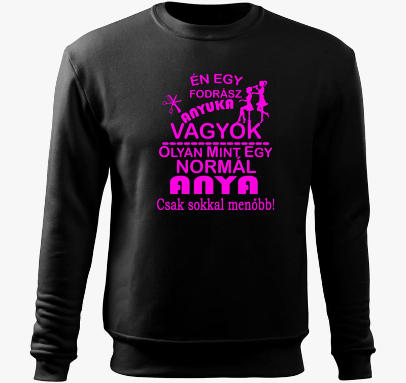 Fodrász anyuka belebújós pulóver