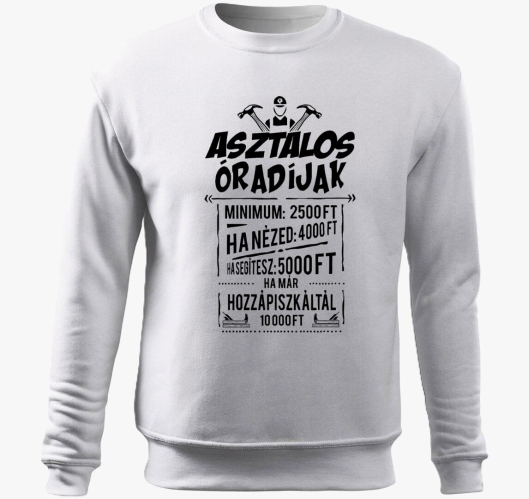 Asztalos Óradíjak belebújós pu...