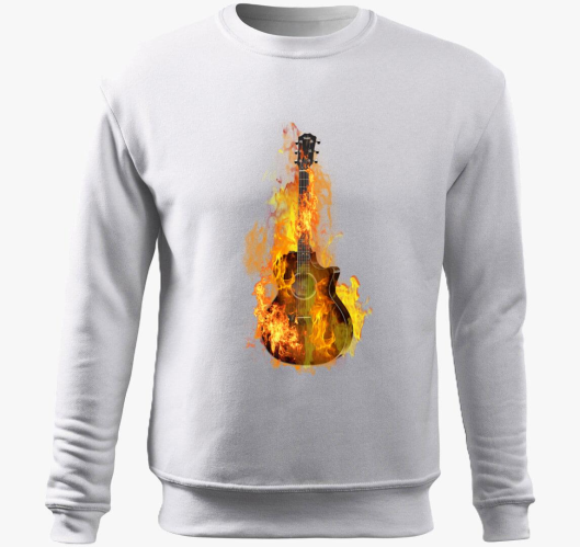 Lángoló Gitár belebújós pulóve...
