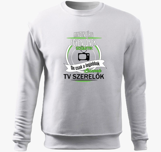 TV szerelő belebújós pulóver...