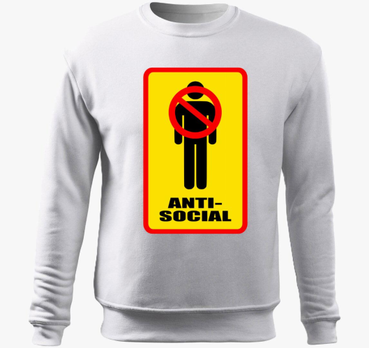 Anti Social belebújós pulóver...