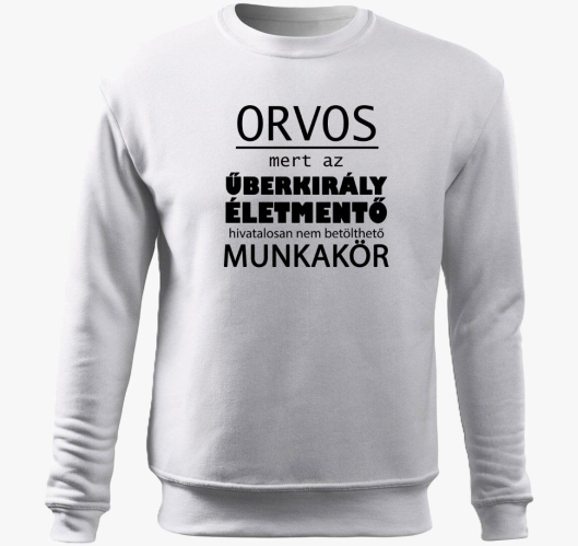 Orvos belebújós pulóver