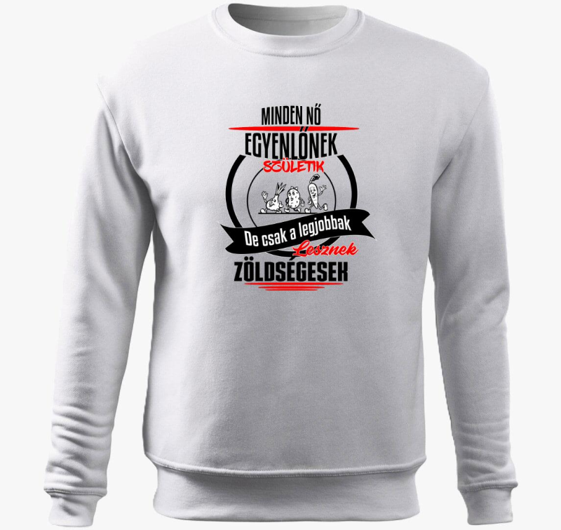 A legjobbak lesznek zöldségesek belebújós pulóver