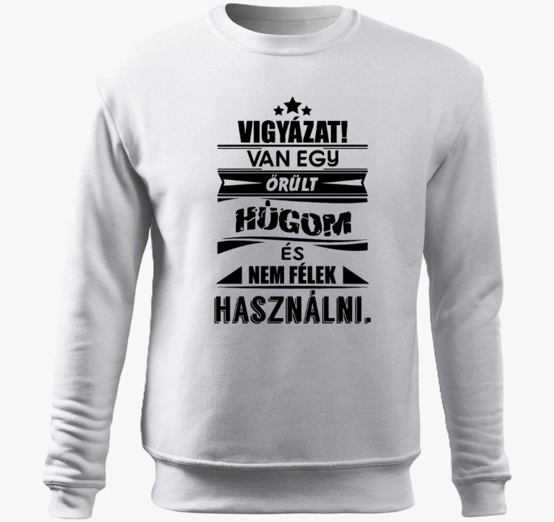 Őrült húg belebújós pulóver