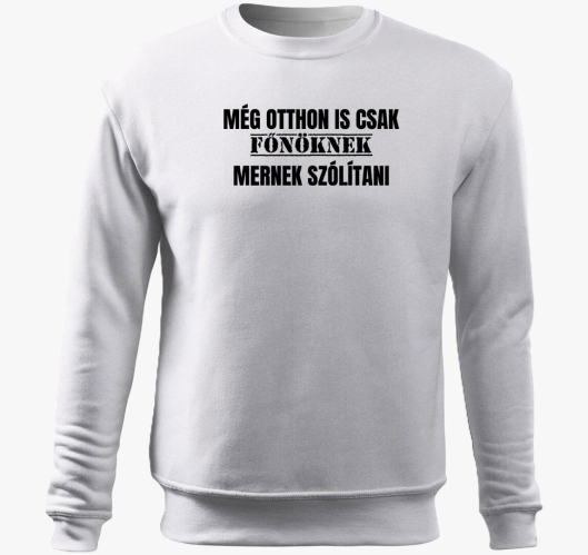 Még otthon is csak főnöknek me...