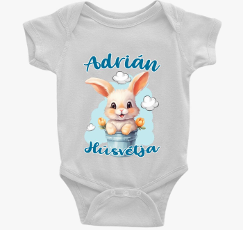 Húsvéti nyuszi vödörben fiús gyerek body