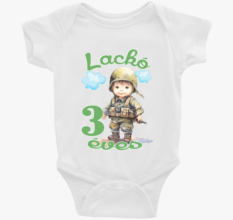 Katona kisfiú szülinapi body
