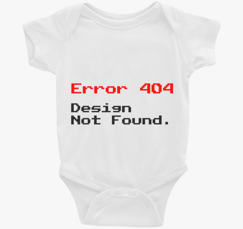 Error 404 Design Not Found pixel body