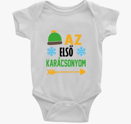 Az első karácsonyom baba body...